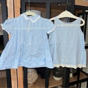 Feltman Brothers dress gown baby girl lace ruffle top gown embroidered heirloom